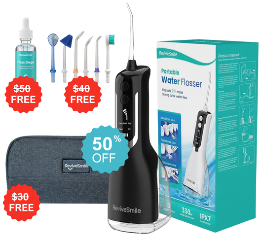 REVIVE SMILE WATER FLOSSER - 50% OFF WINTER SALE + 4 FREE GIFTS (WORTH $150)