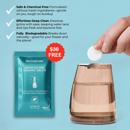 REVIVE SMILE WATER FLOSSER - 50% OFF WINTER SALE + 4 FREE GIFTS (WORTH $150)